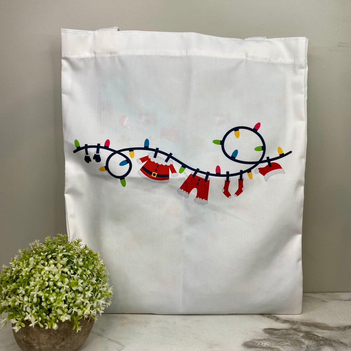 Tote Bag - Christmas - #17 - Santa Clothesline