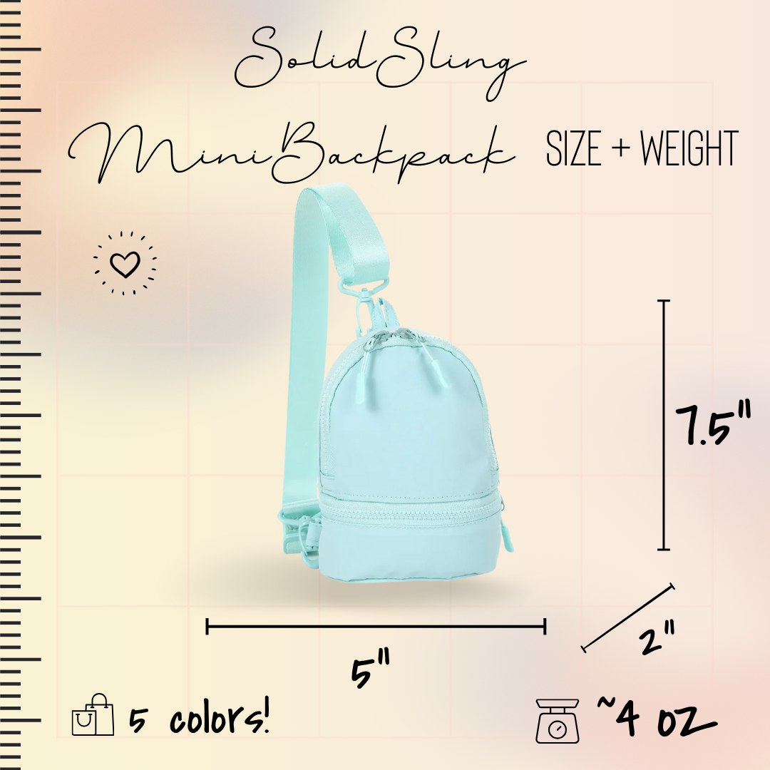 Mini Backpack - Solid Slings