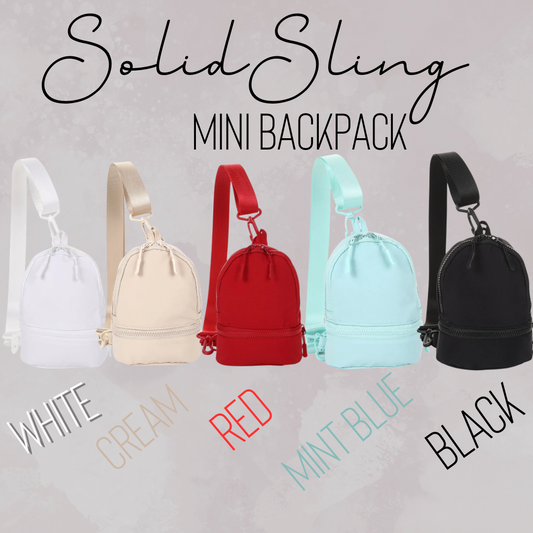 Mini Backpack - Solid Slings