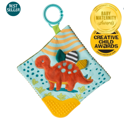 Crinkle Teether - PEBBLESAURUS - by Mary Meyer Baby