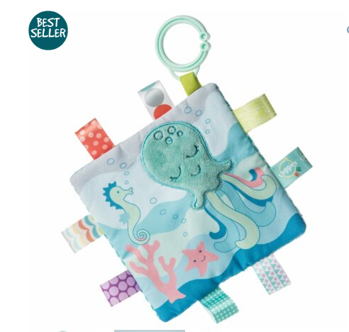 Taggies Crinkle Square - SLEEPY SEAS - by Mary Meyer Baby