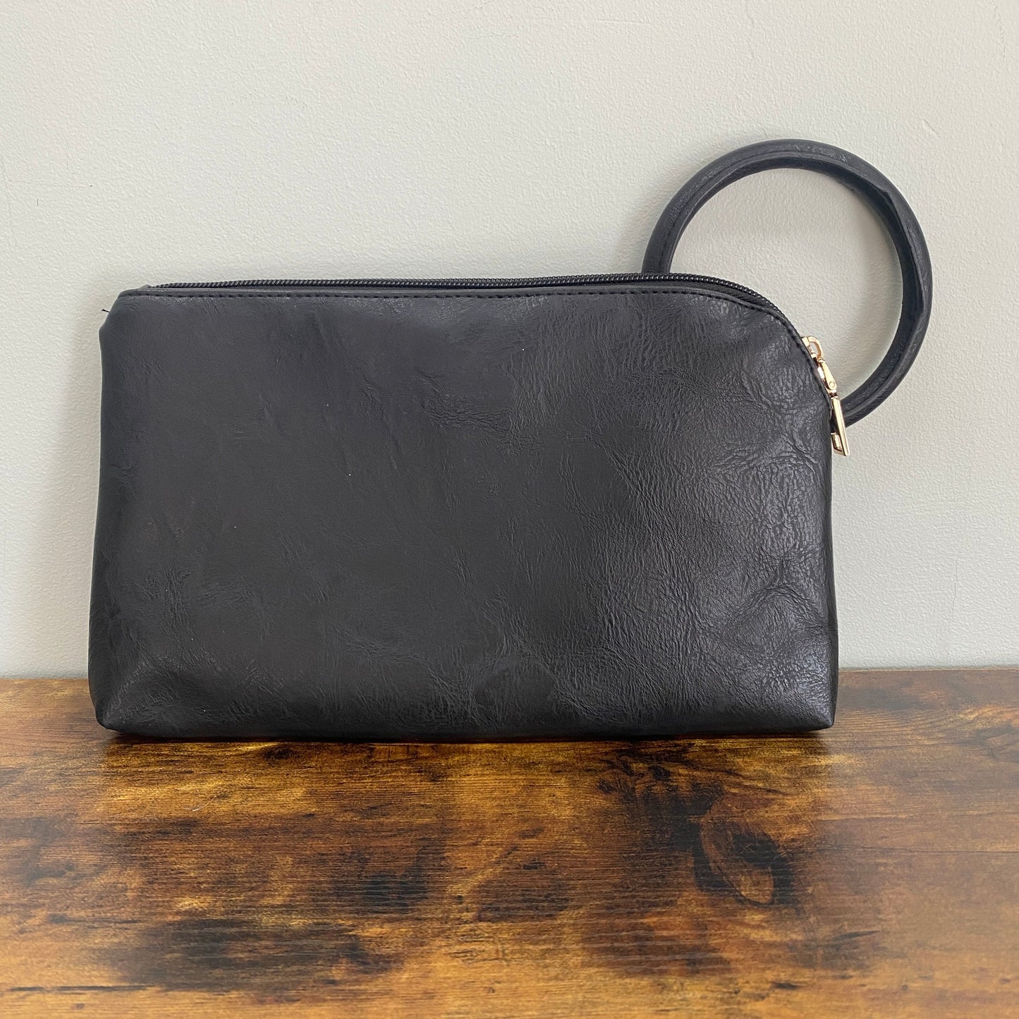 Luna Clutch - Faux Leather with Wrist Loop -LOCAL PICK UP OPTION