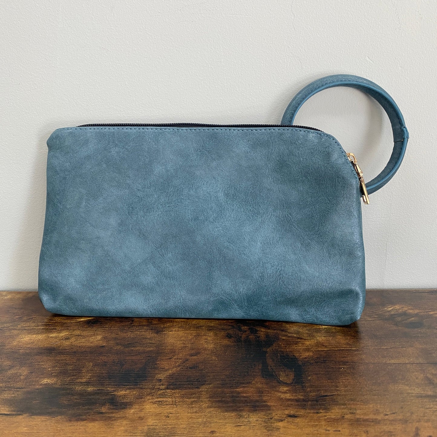 Luna Clutch - Faux Leather with Wrist Loop -LOCAL PICK UP OPTION