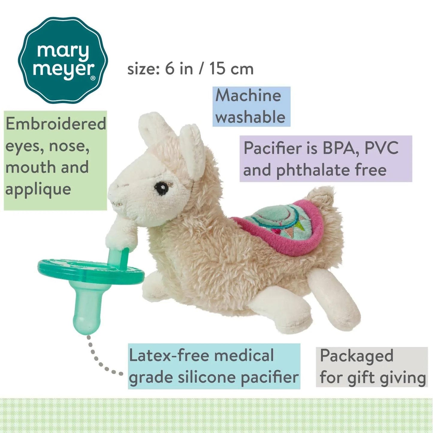 WubbaNub Pacifier - LLAMA - by Mary Meyer Baby